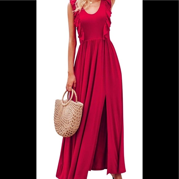 red maxi dress amazon